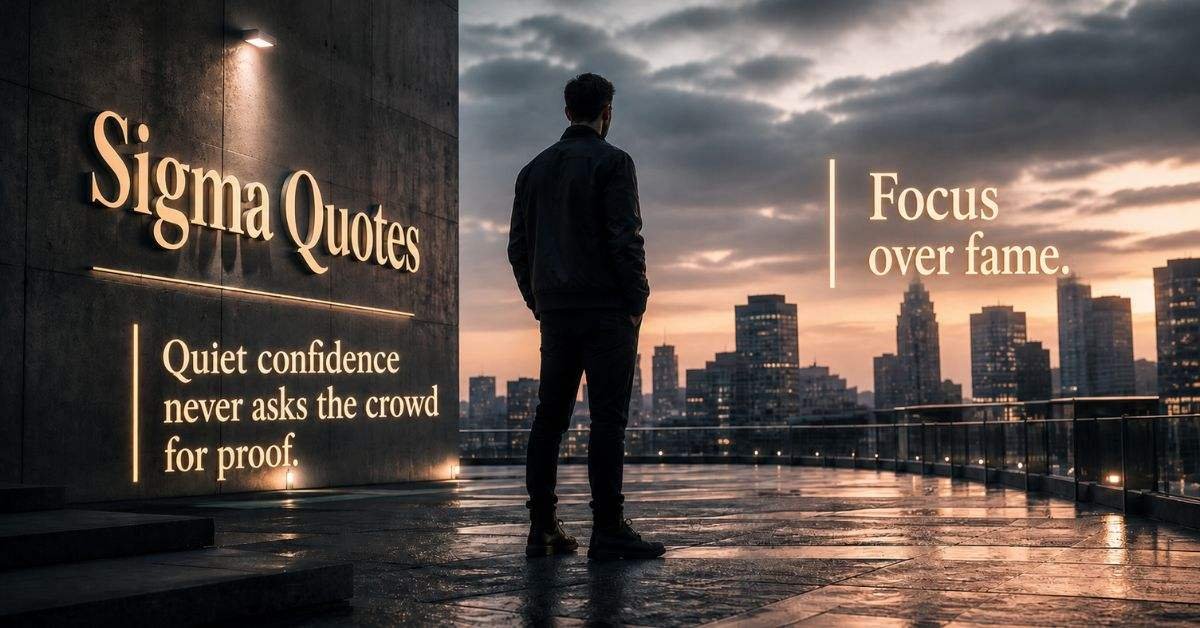 Sigma Quotes for Quiet Confidence and Self-Growth